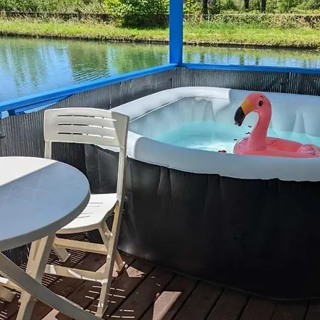 Cottage Flottant Jacuzzi Prive En Option Gamme Superieure Saint-Jean-de-Losne Exterior photo